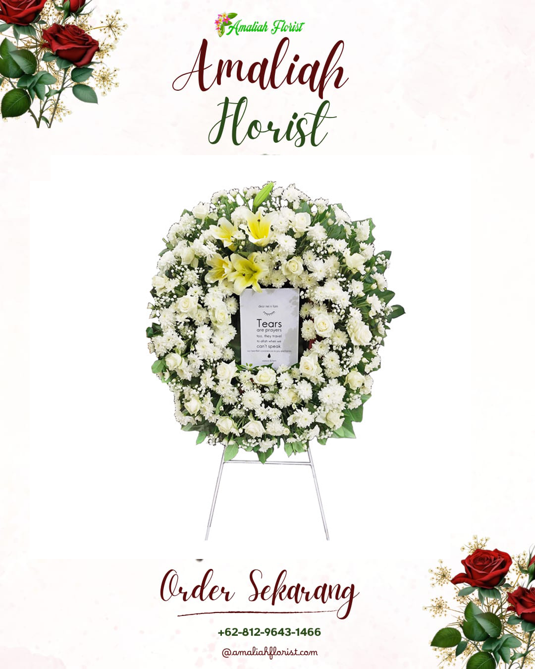 Krans Bunga Duka Licin